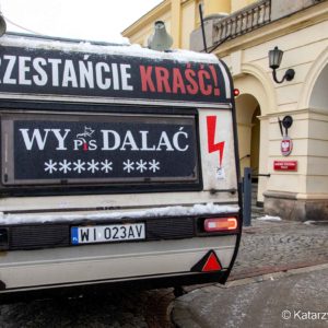 Protest LBO na Komendzie Stołecznej Policji