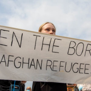 Solidarnie z Afgankami – protest Strajku Kobiet