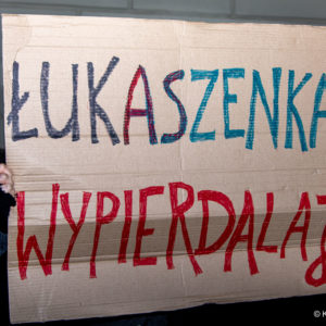 Demonstracja solidarnościowa z Białorusią