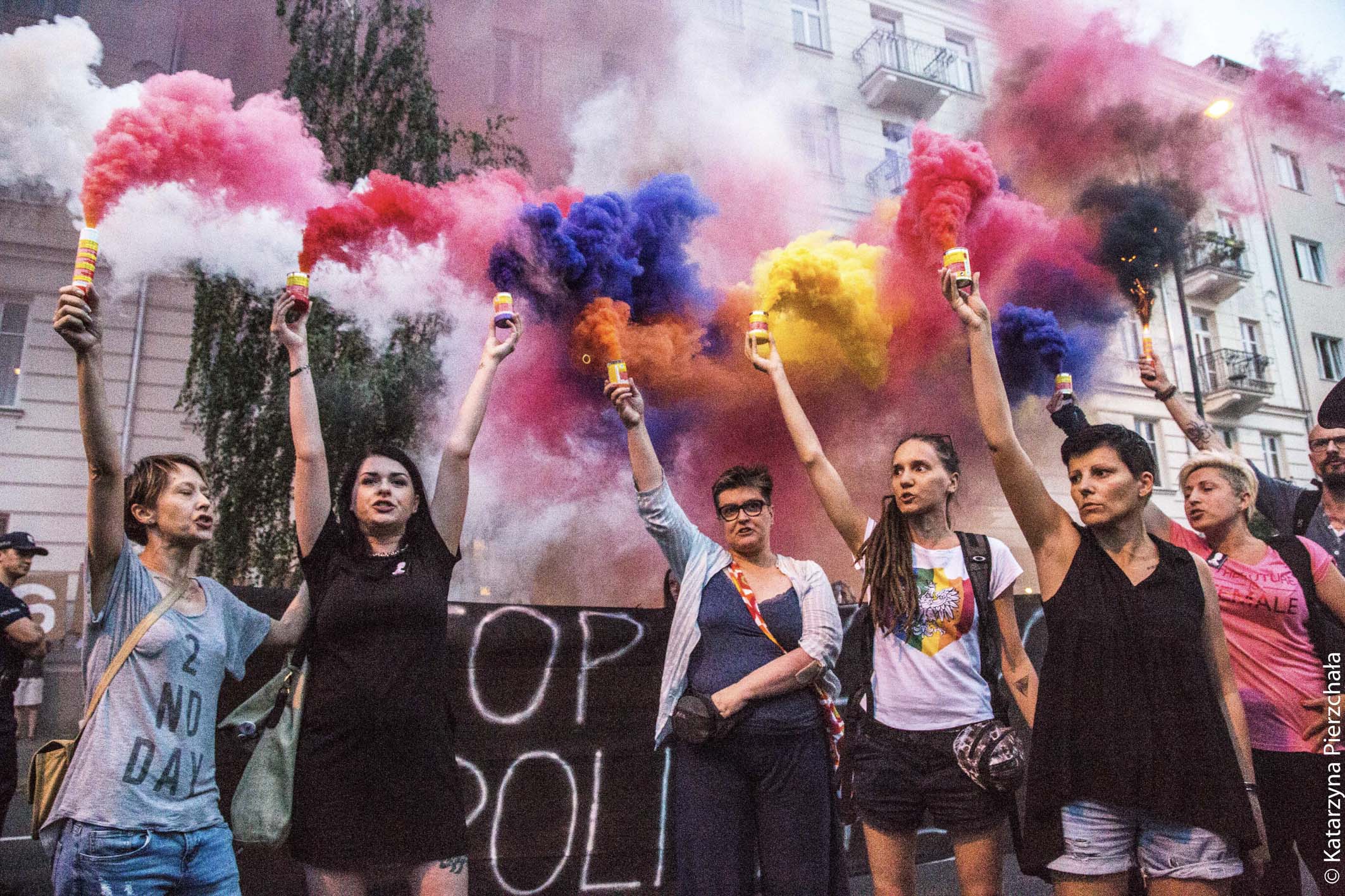 Protest przeciw upolitycznianiu policji