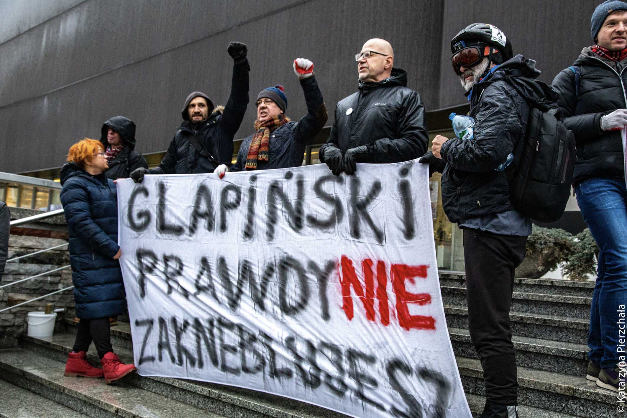 Protest Obywateli RP przeciwko cenzurze prewencyjnej.