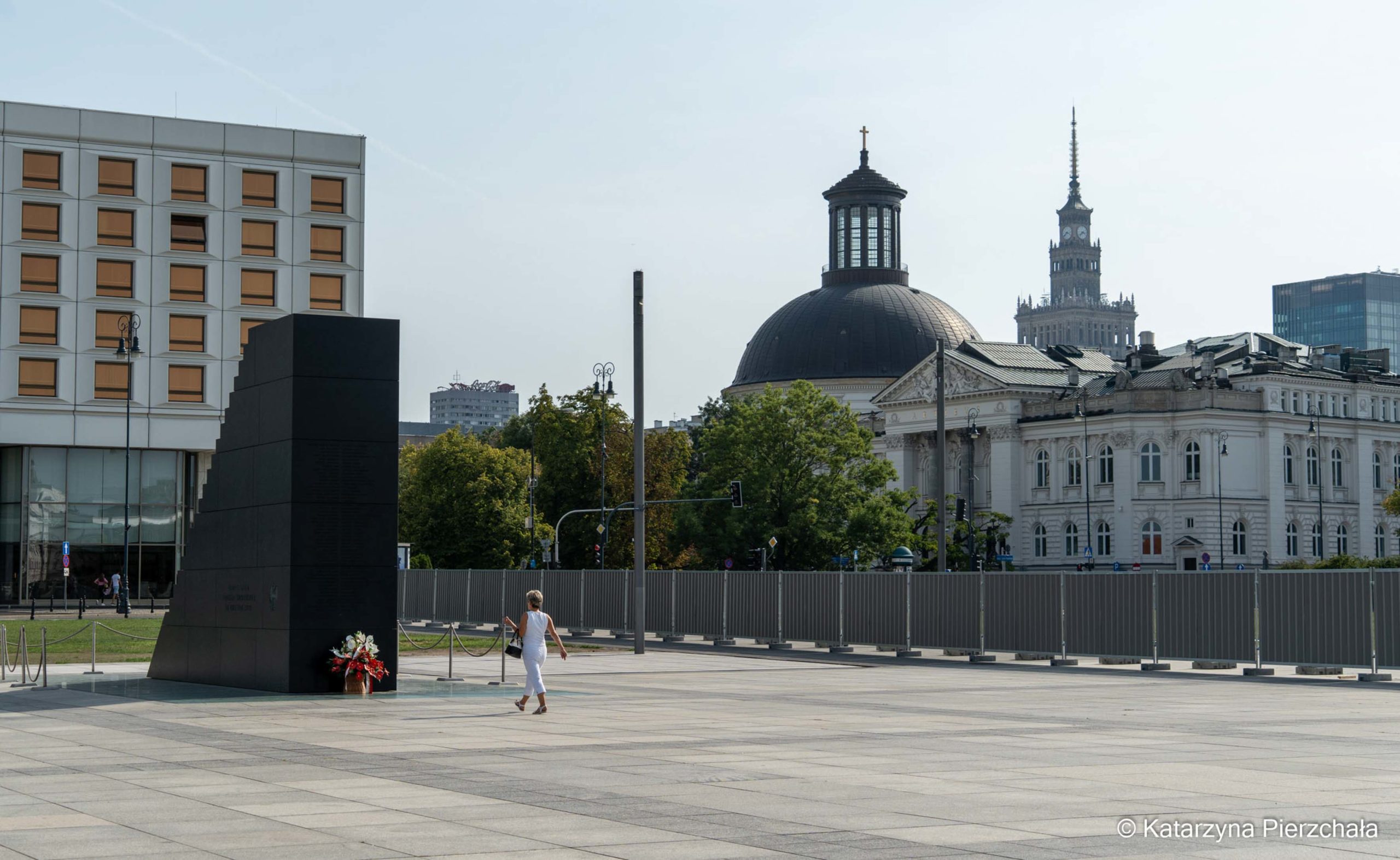 Płot na Placu Piłsudskiego