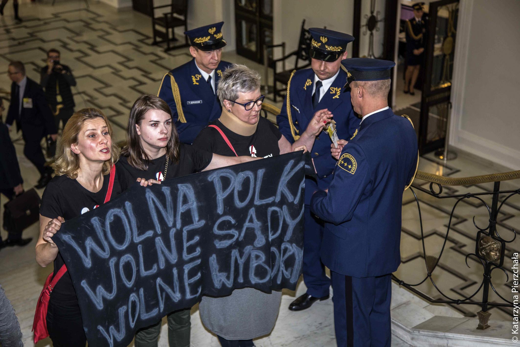 Protest kobiet w Sejmie