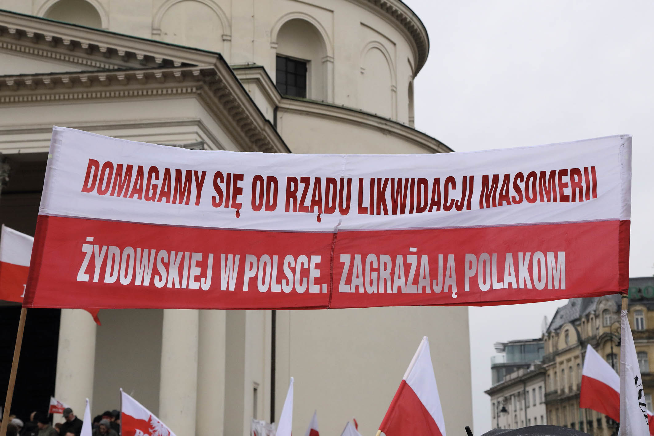 Manifestacja poparcia dla rządu PiS.