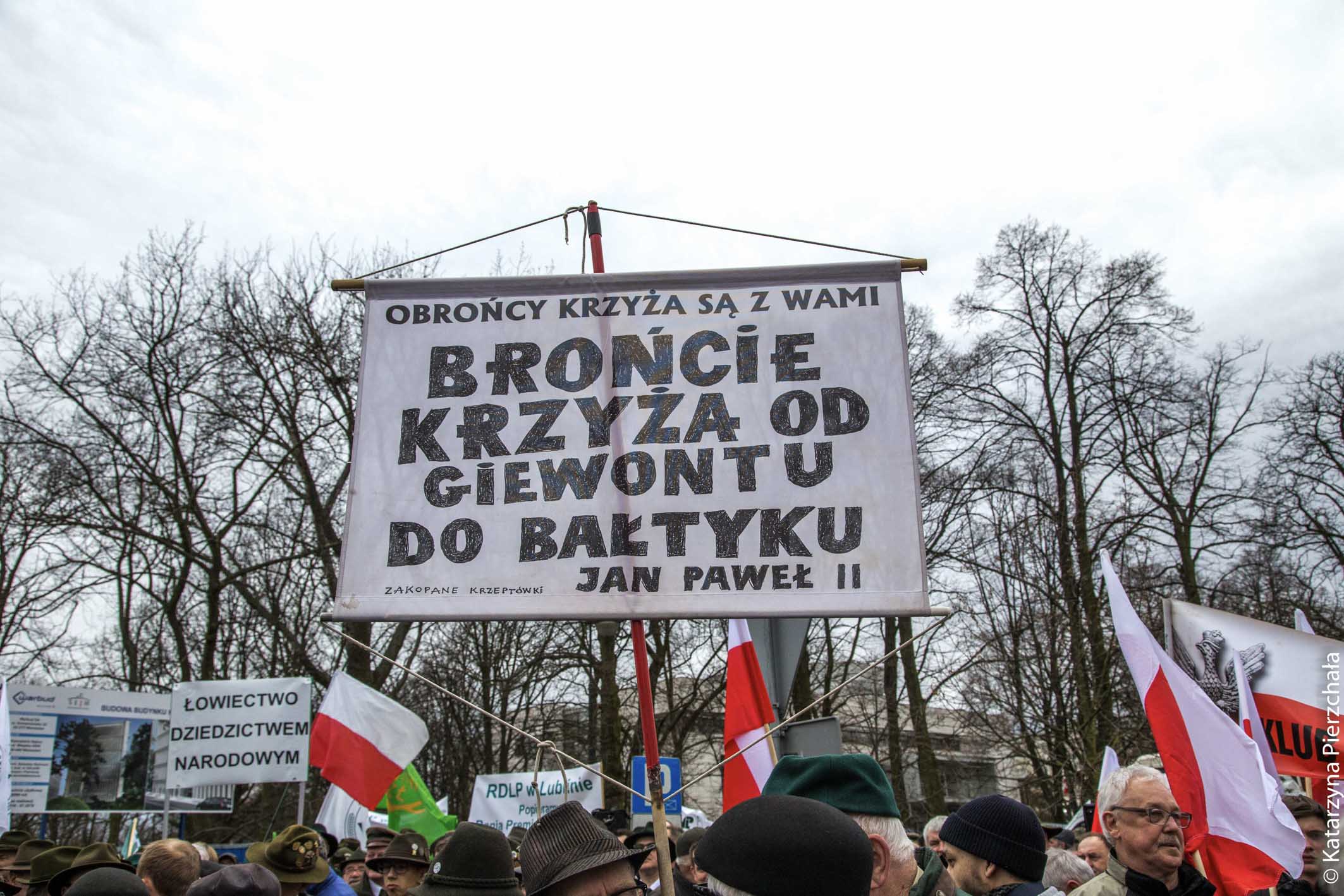 Manifestacja poparcia dla rządu PiS.