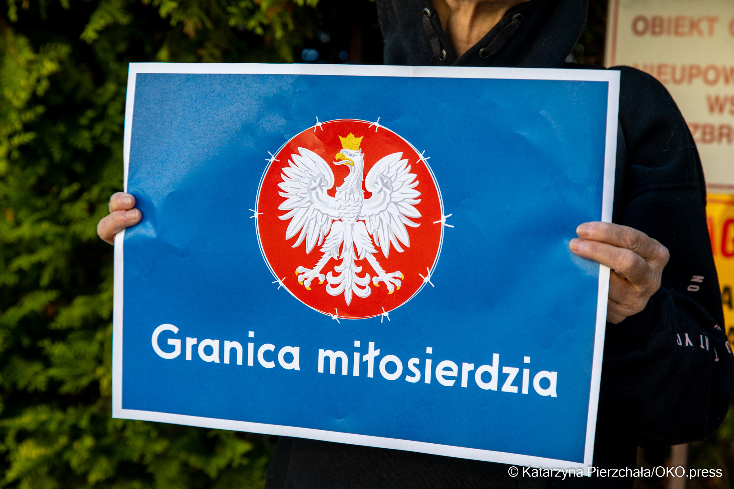 Protest przed siedzibą Straży Granicznej